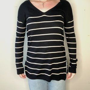Striped long sleeve sweater